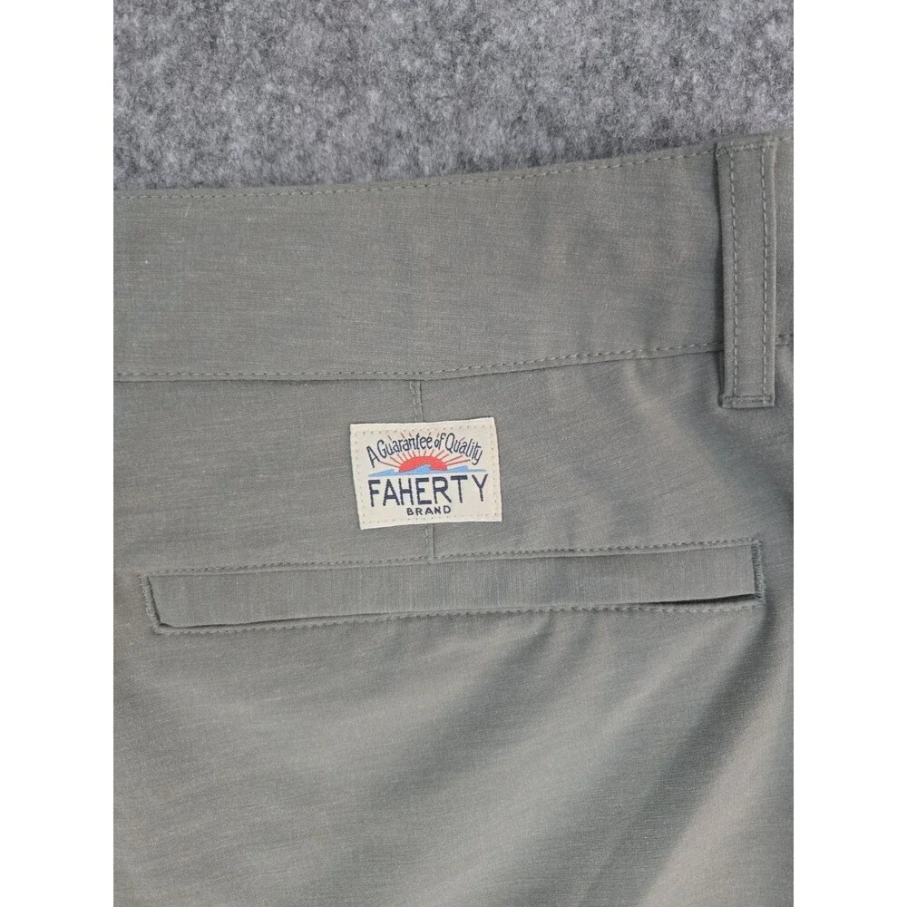 Faherty All Day Shorts Drawstring Men’s 38 Green Stretch 6